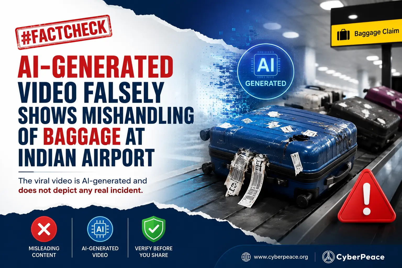 #FactCheck-AI-Generated Video Falsely Shows Mishandling of Baggage at Indian Airport