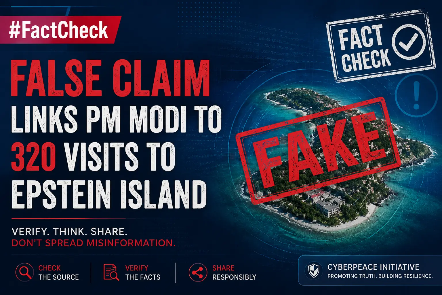 #FactCheck-False Claim Links PM Modi to 320 Visits to Epstein Island
