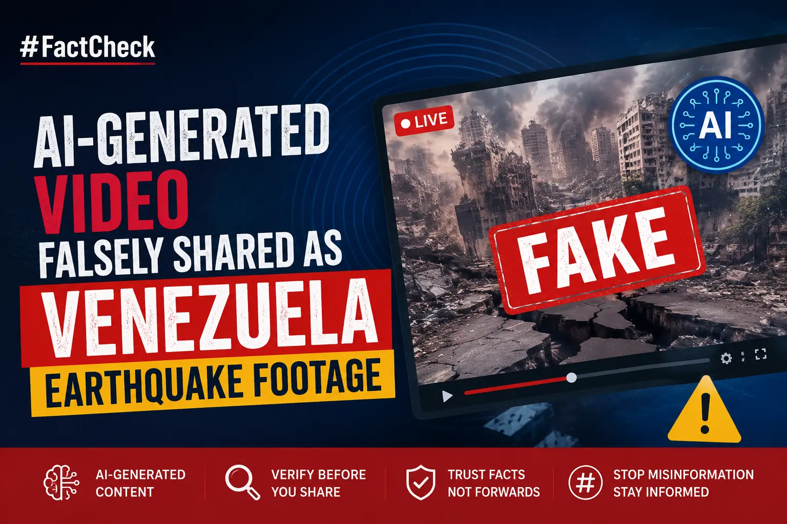 #FactCheck-AI-Generated Video Falsely Shared as Venezuela Earthquake Footage