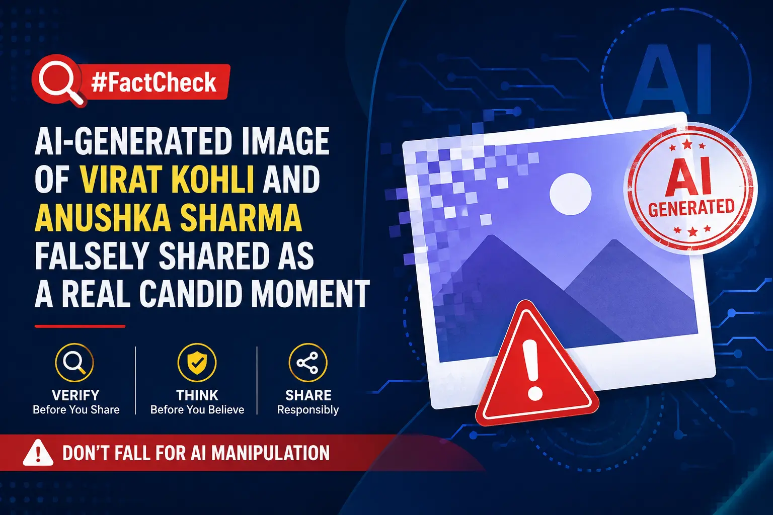 #FactCheck-AI-Generated Image of Virat Kohli and Anushka Sharma Falsely Shared as a Real Candid Moment