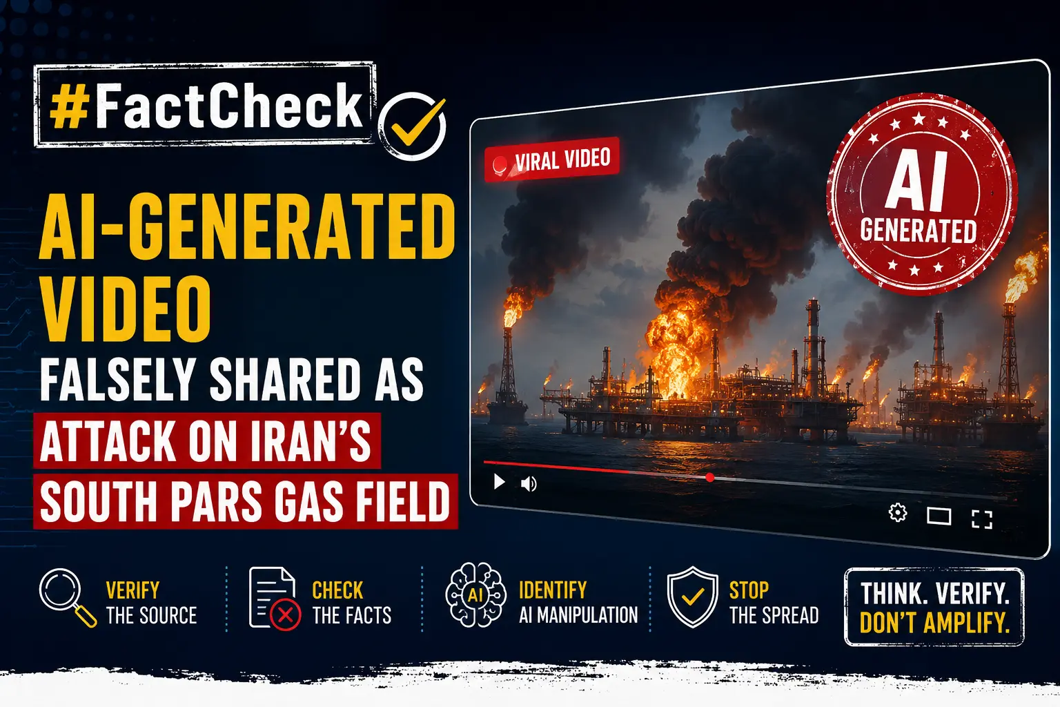 #FactCheck-AI-Generated Video Falsely Shared as Attack on Iran’s South Pars Gas Field