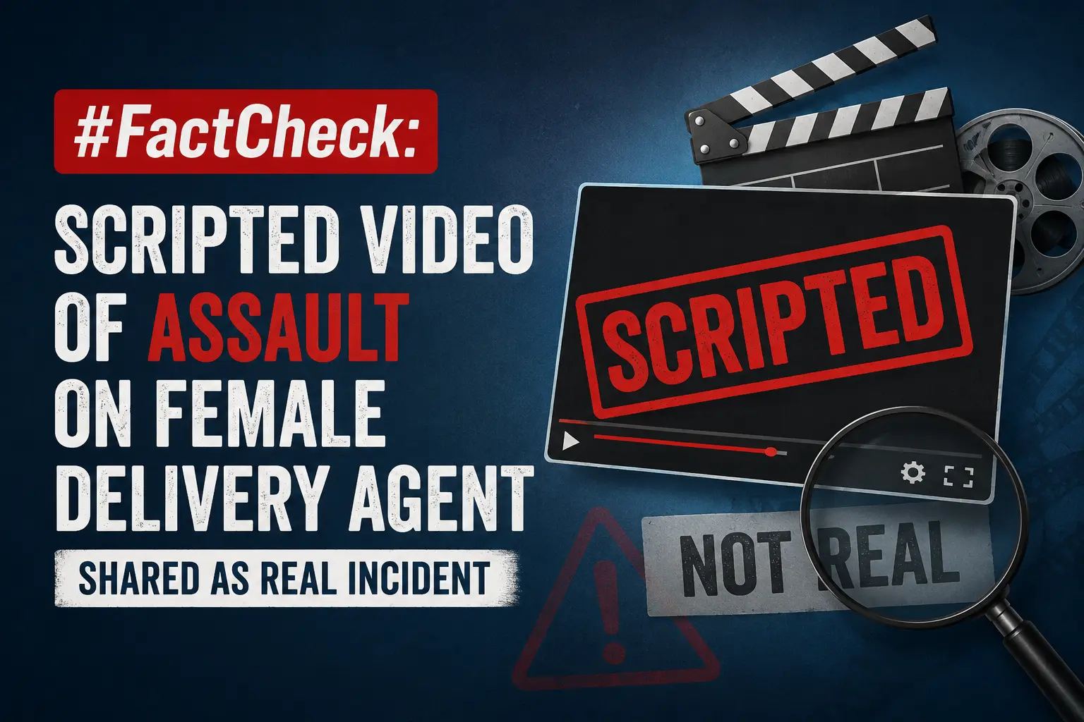 #FactCheck: Scripted Video of Assault on Female Delivery Agent Shared as Real Incident