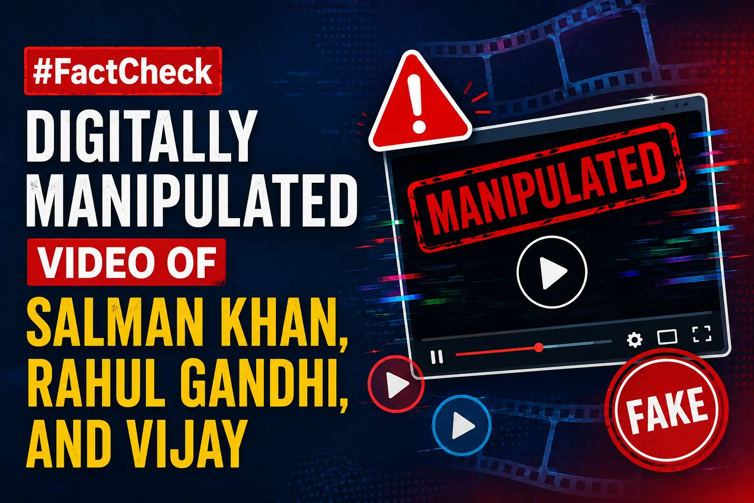 #FactCheck: Digitally Manipulated Video of Salman Khan, Rahul Gandhi, and Vijay