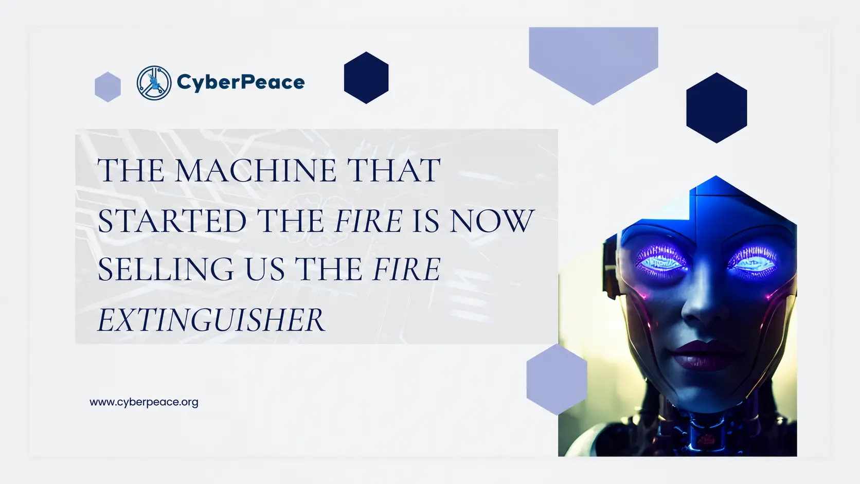 The Machine That Started the Fire Is Now Selling Us the Fire Extinguisher