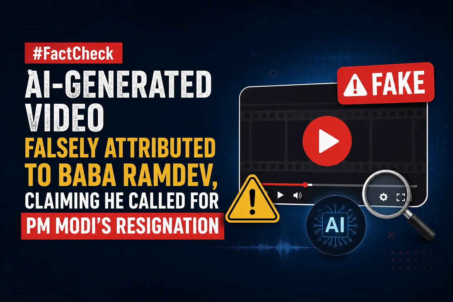 #FactCheck-AI-Generated Video Falsely Attributed to Baba Ramdev, Claiming He Called for PM Modi’s Resignation