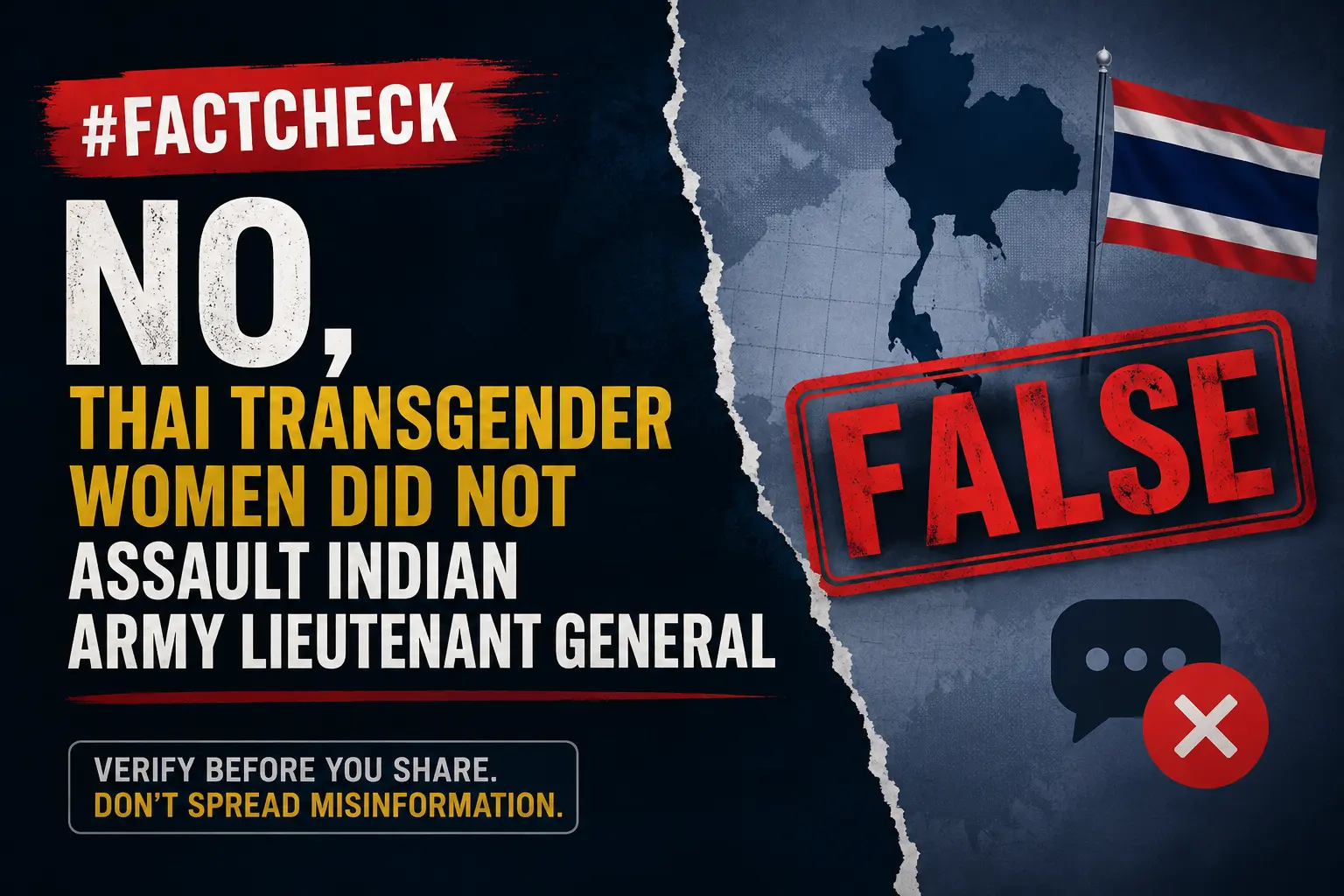 #FactCheck-No, Thai Transgender Women Did Not Assault Indian Army Lieutenant General