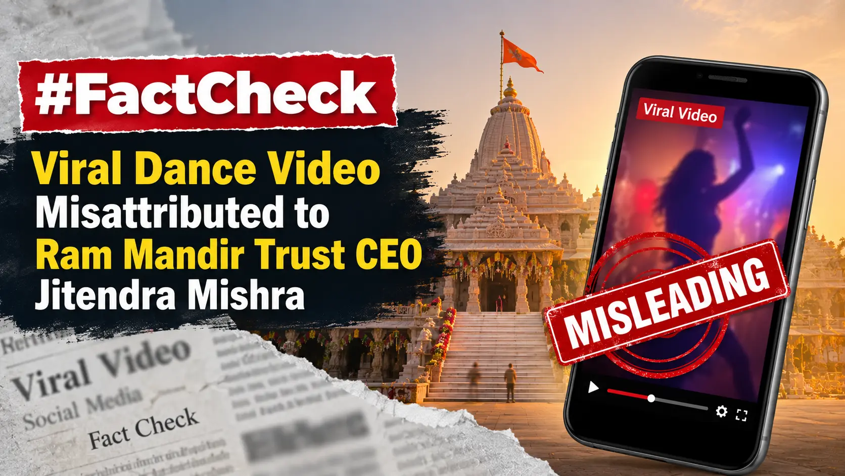 #FactCheck: Viral Dance Video Misattributed to Ram Mandir Trust CEO Jitendra Mishra