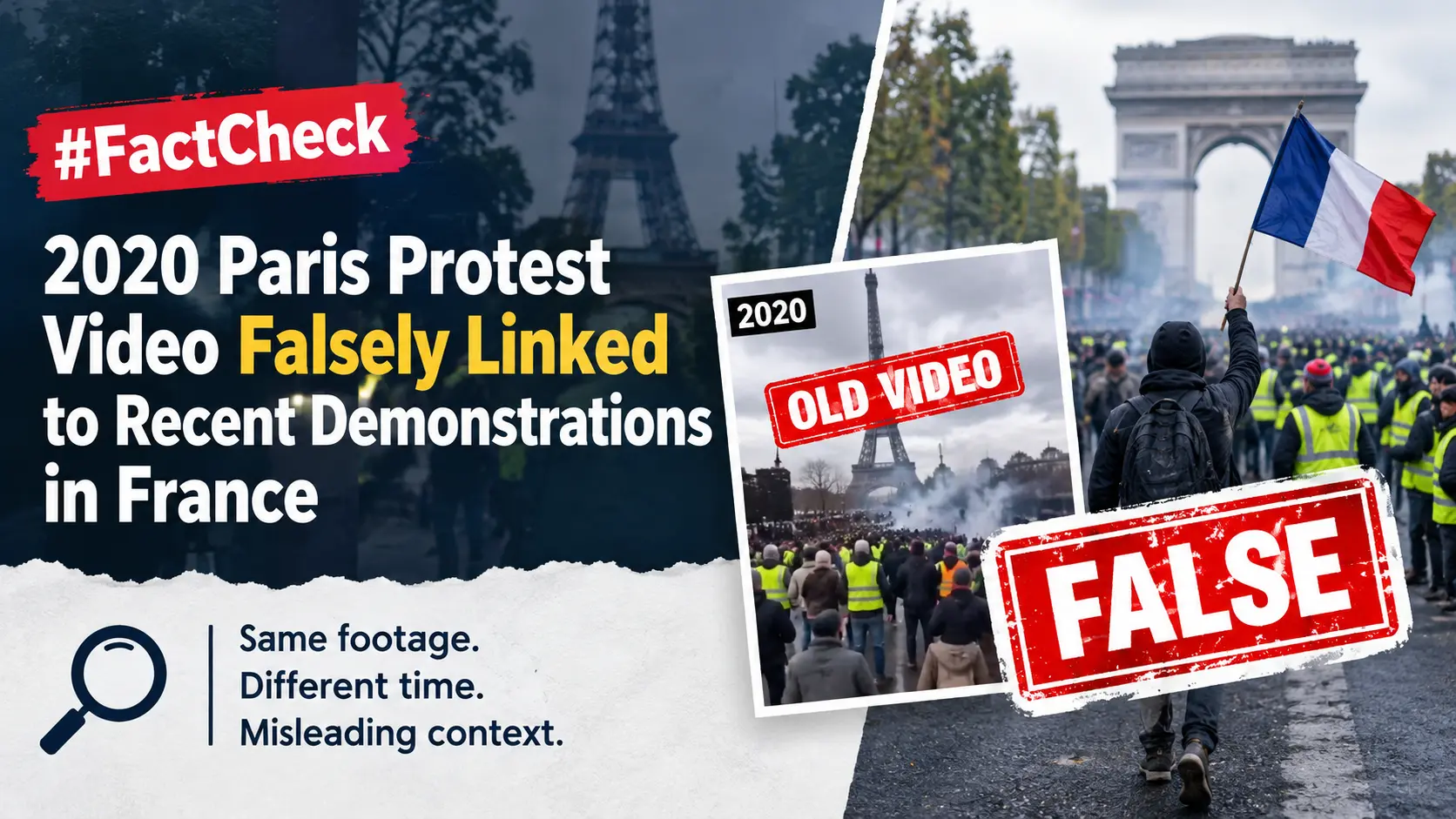 #FactCheck: 2020 Paris Protest Video Falsely Linked to Recent Demonstrations in France