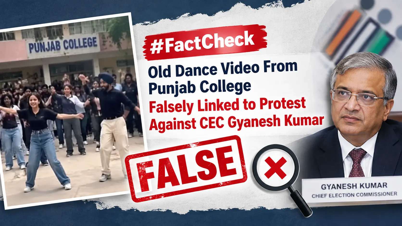 #FactCheck: Old Dance Video From Punjab College Falsely Linked to Protest Against CEC Gyanesh Kumar