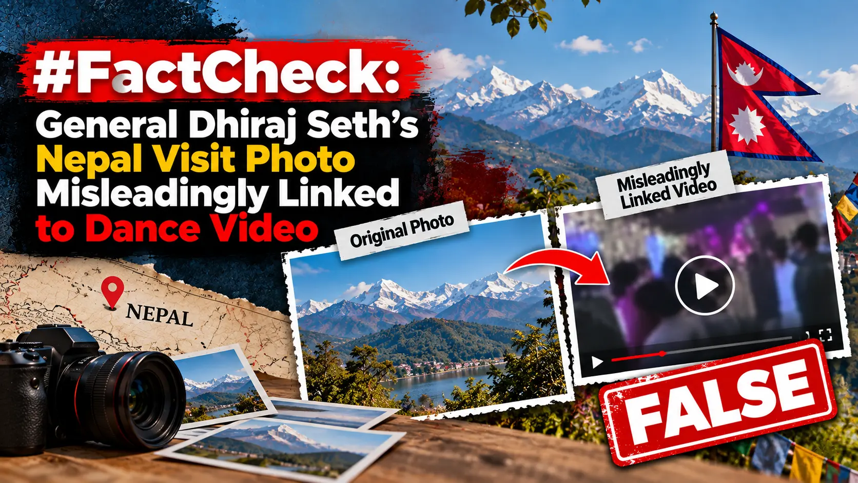 #FactCheck: General Dhiraj Seth’s Nepal Visit Photo Misleadingly Linked to Dance Video