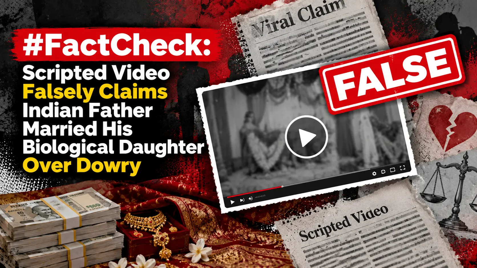 #FactCheck: Scripted Video Falsely Claims Indian Father Married His Biological Daughter Over Dowry
