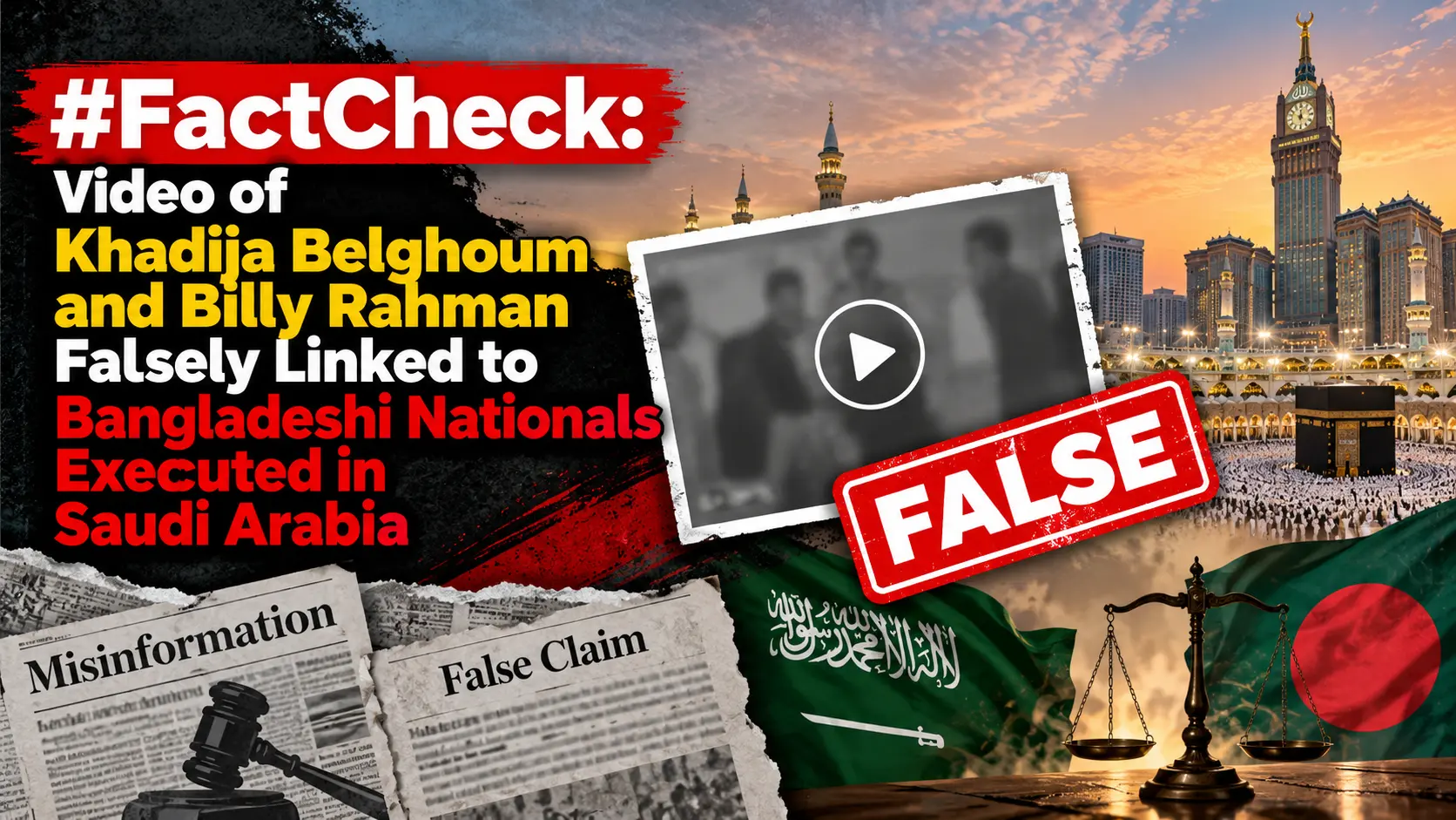 #FactCheck: Video of Khadija Belghoum and Billy Rahman Falsely Linked to Bangladeshi Nationals Executed in Saudi Arabia