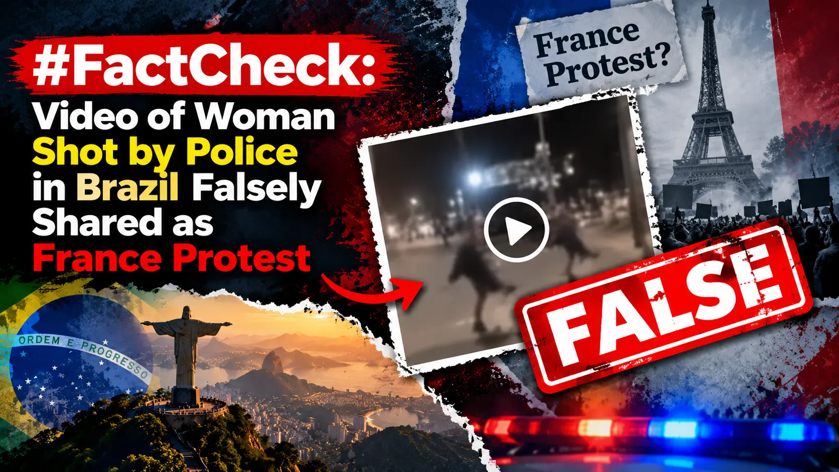 #FactCheck: Video of Woman Shot by Police in Brazil Falsely Shared as France Protest