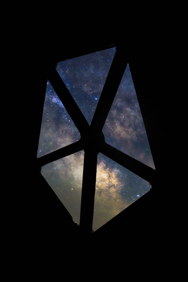 Milky Way through the dome window at Kosmos