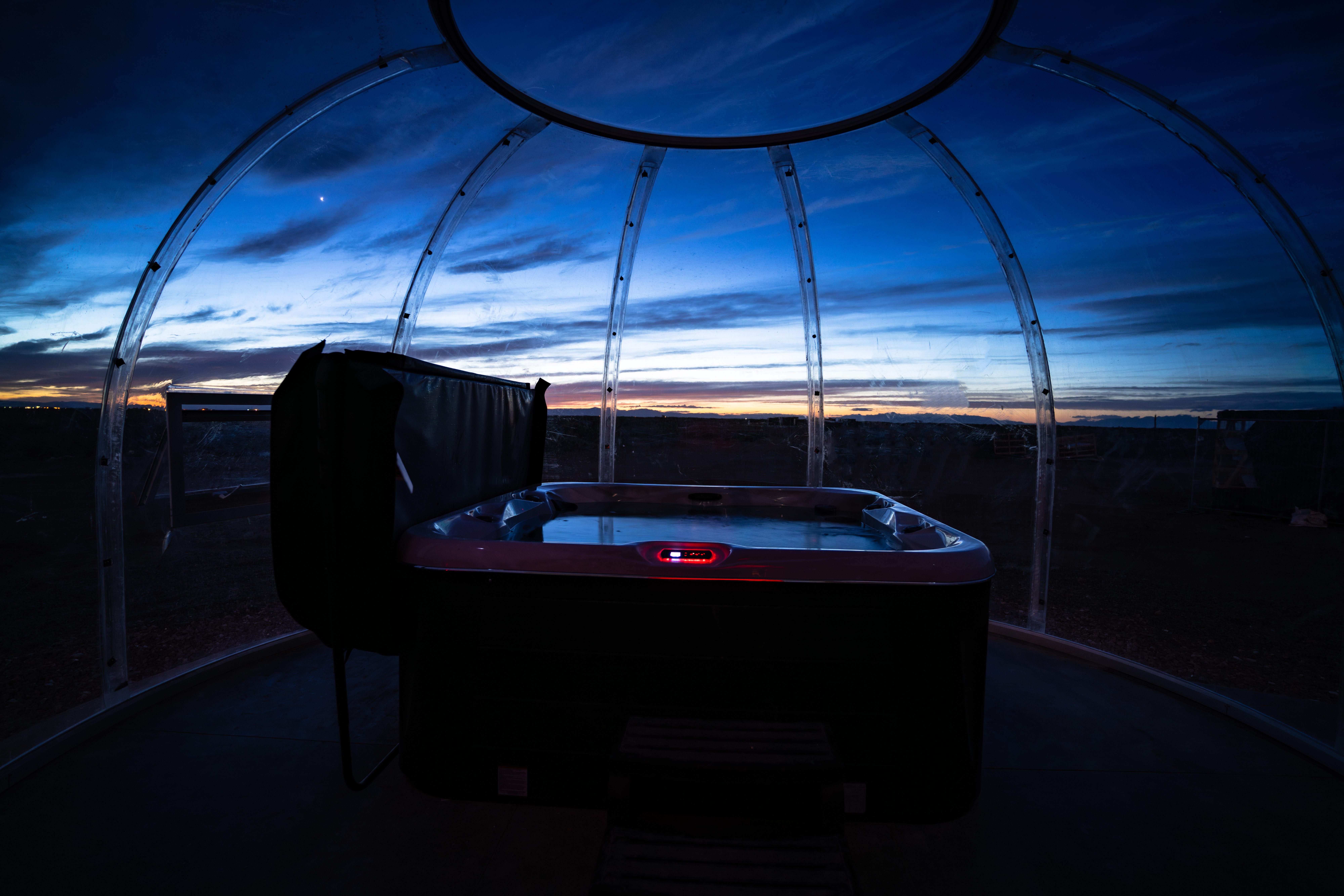 Jacuzzi at twilight