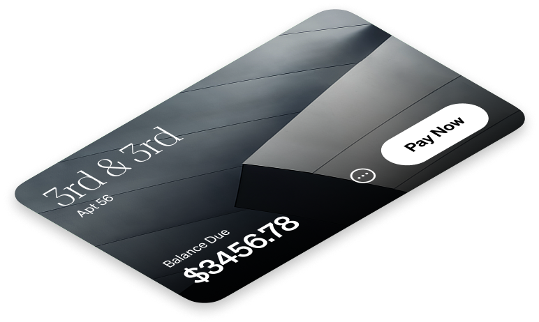 an isometric credit card that says 3rd & 3rd in the top left corner.