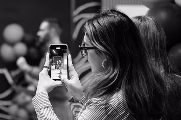Women clicking photo