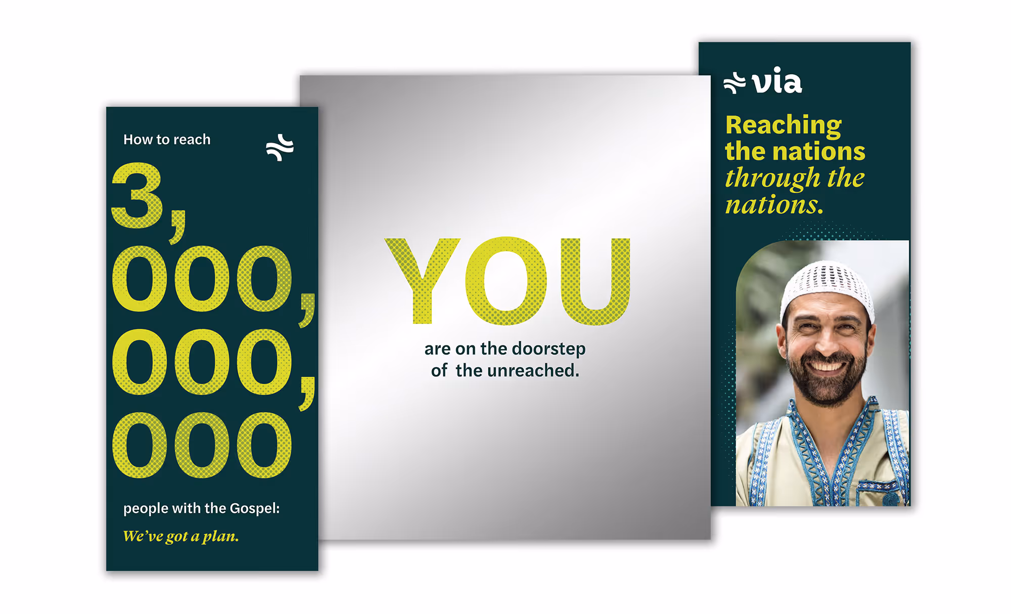 Via brand campaign visuals