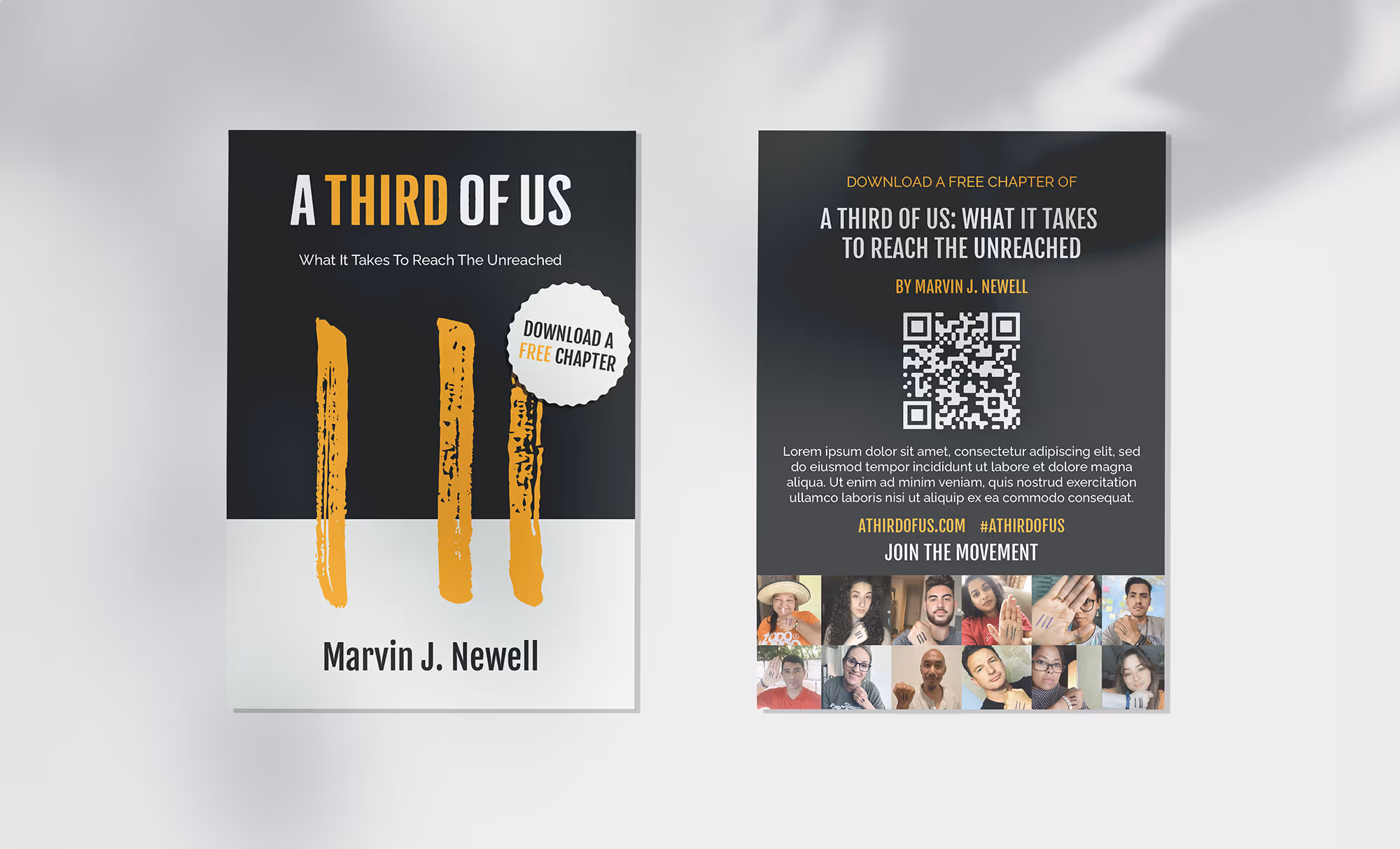 Campaign visuals for A Third of Us
