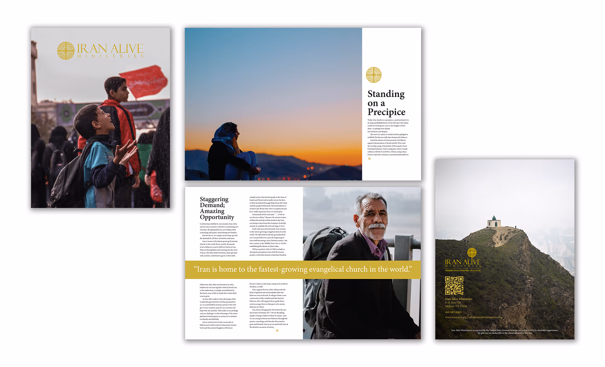 Portfolio gallery layout for campaign