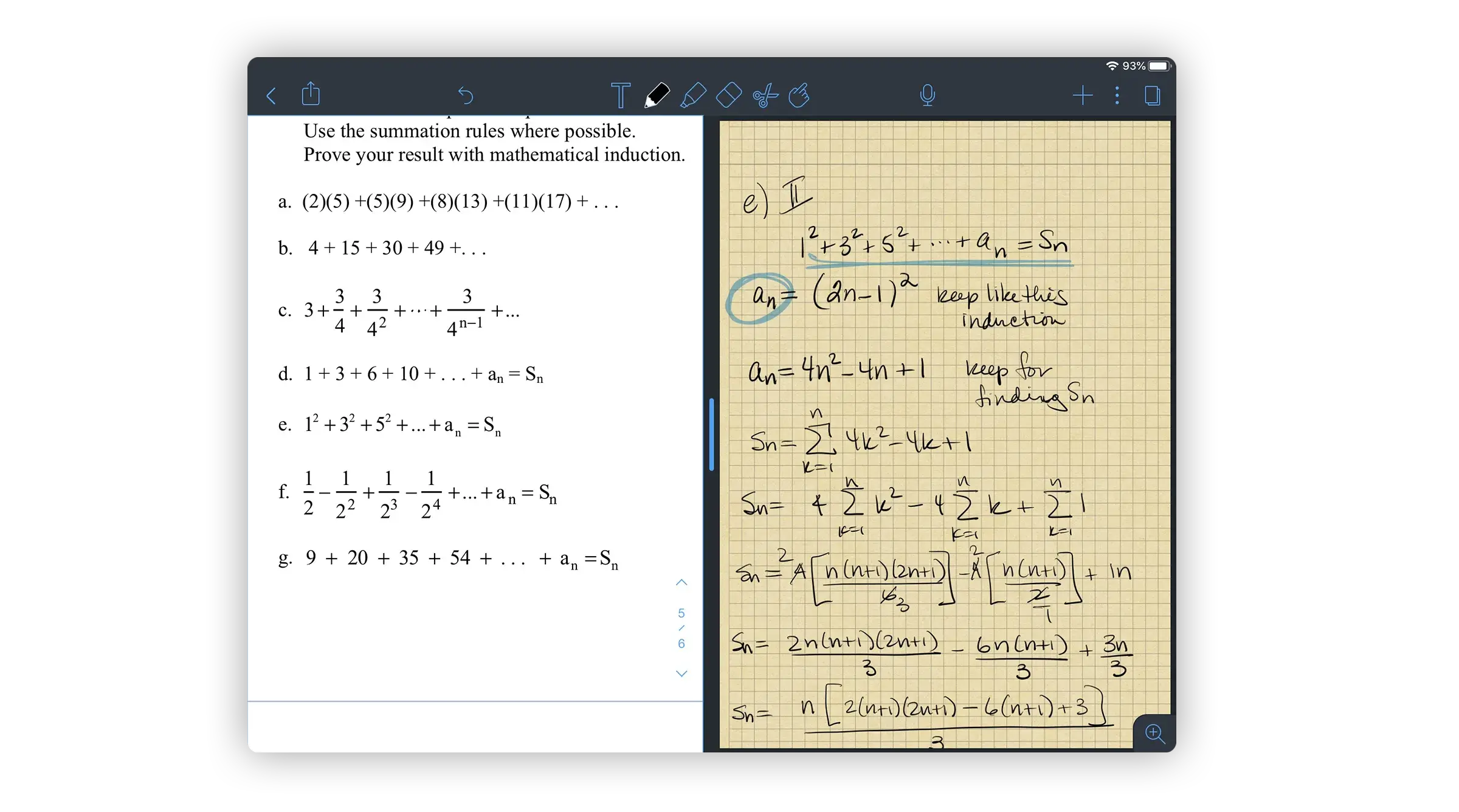 Multi-Note feature on Notability