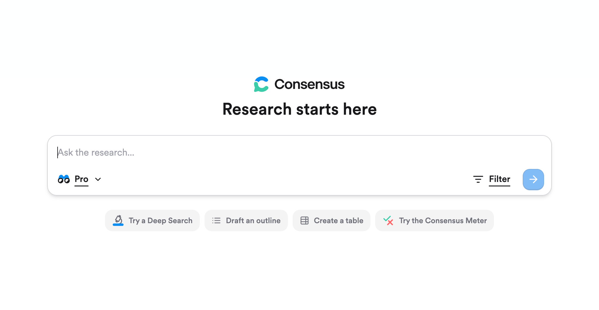 Consensus is an academic powered search engine.