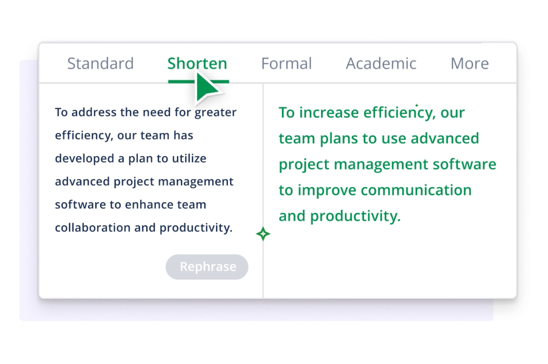 QuillBot is an AI-powered paraphrasing tool.