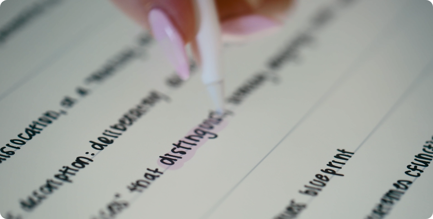 In Notability, therapists can highlight their clients' most important details when taking notes during a session, allowing them to revisit these details immediately in a future session.