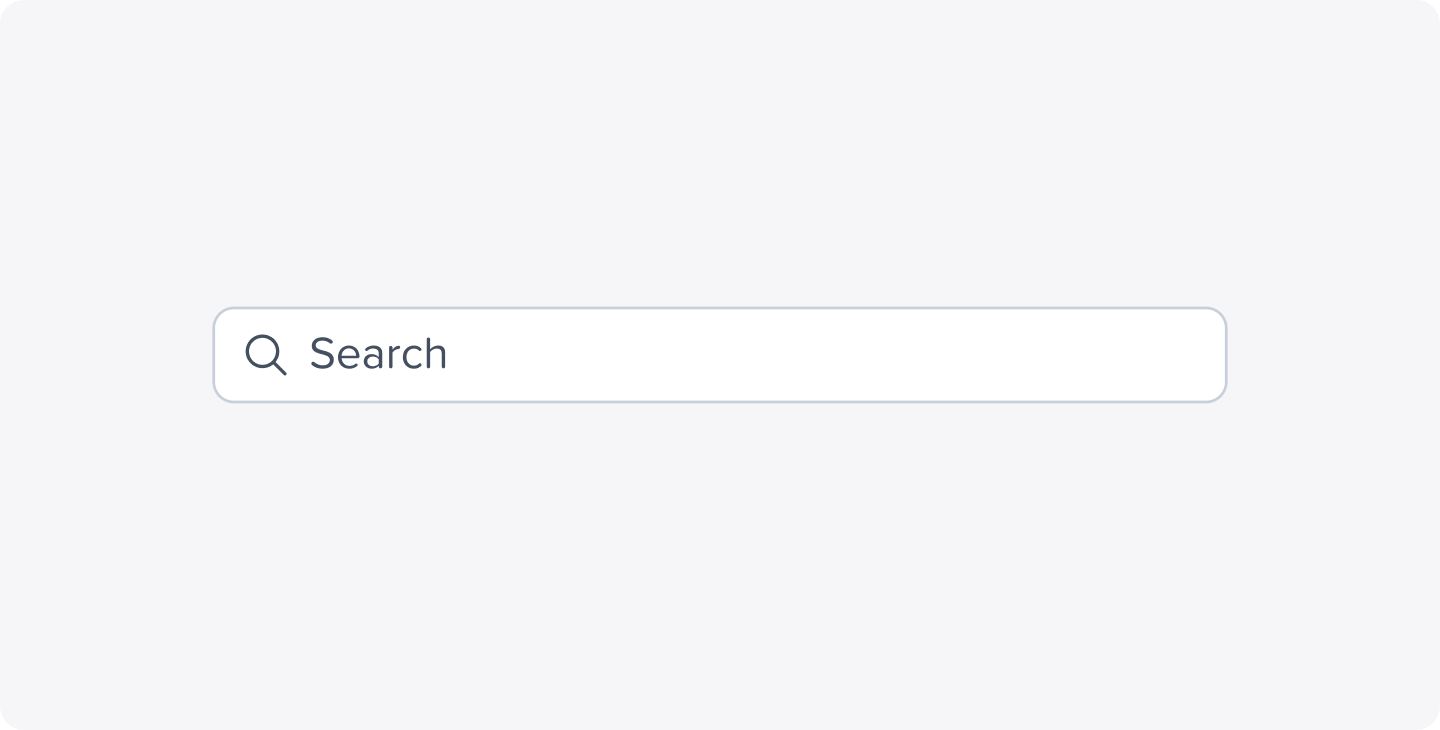 The search bar in the Notability app that lets users search for content among all of their handwritten and typed notes in Notability.