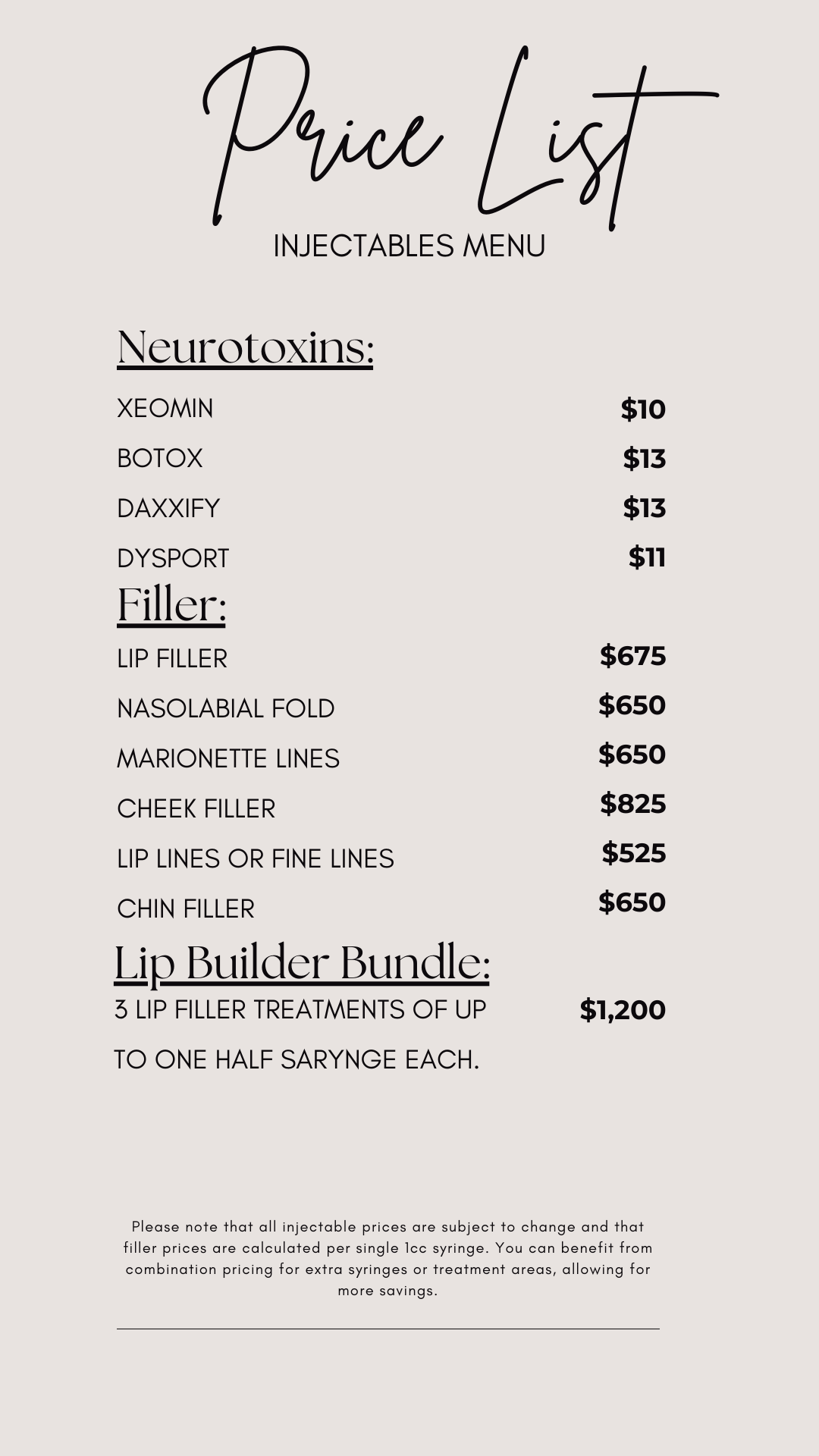 Injectables Menu & Pricing at TruYou Aesthetics Maryville, TN