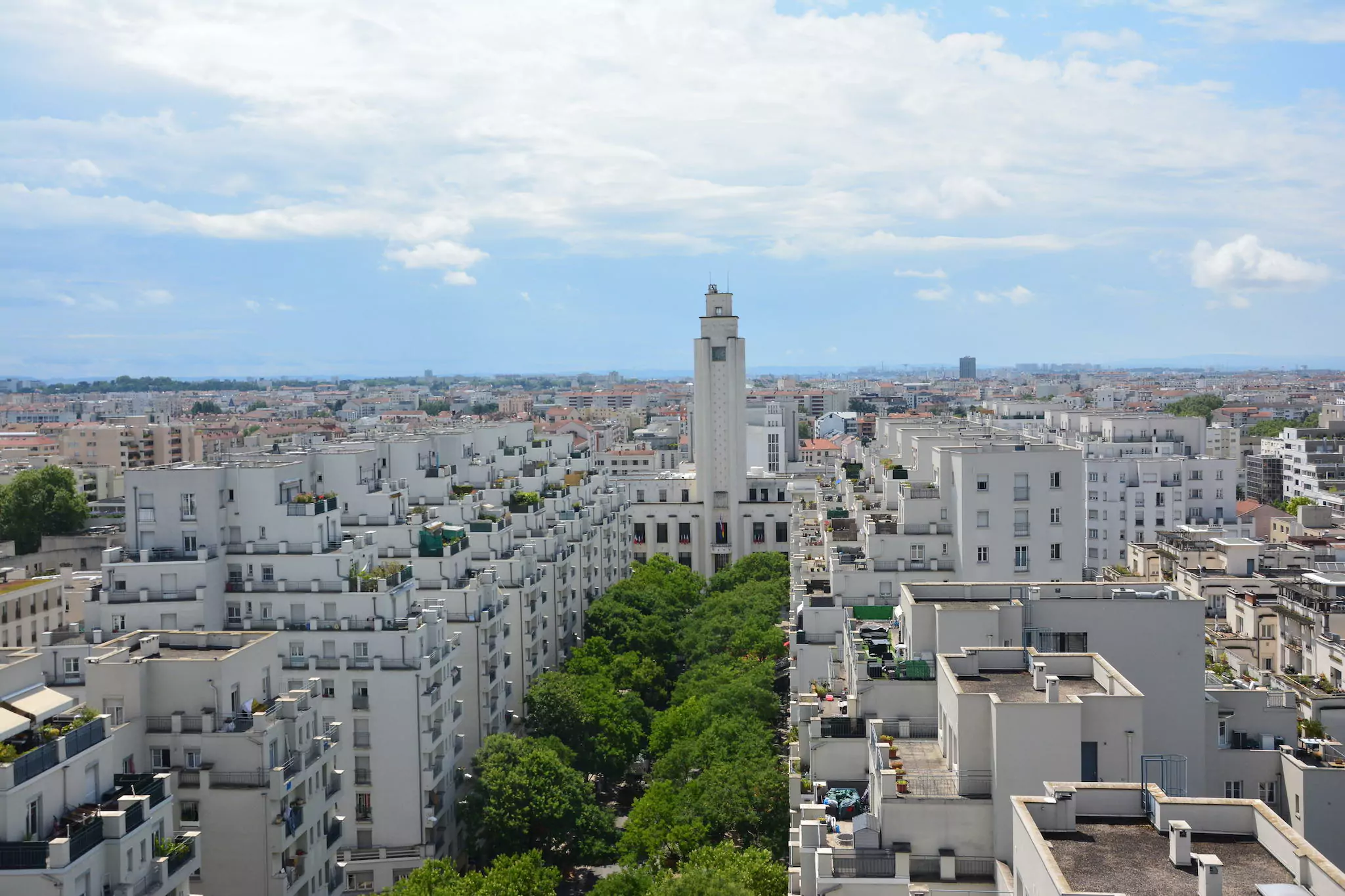 Villeurbanne vue aérienne