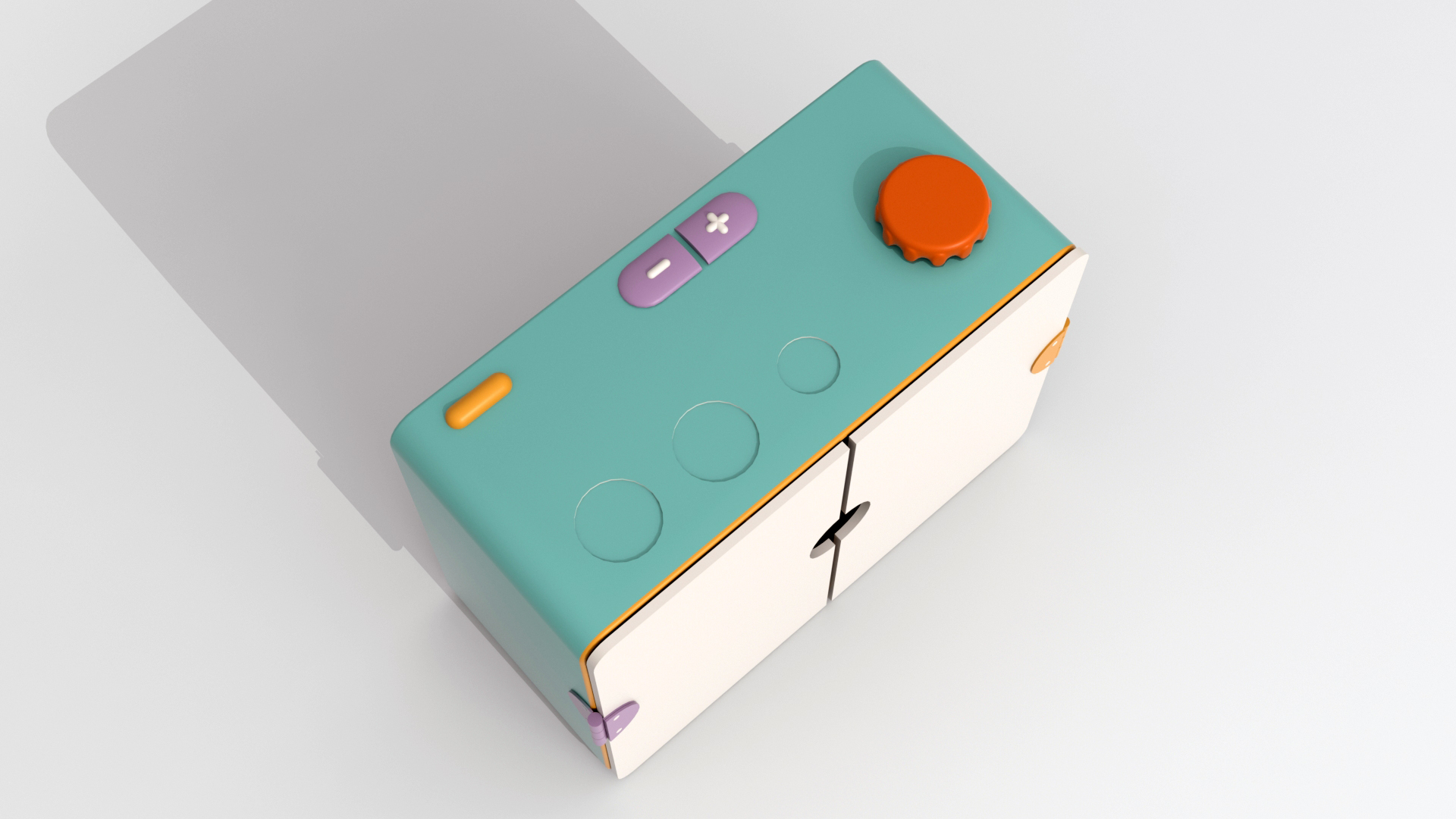 Top view of play box
