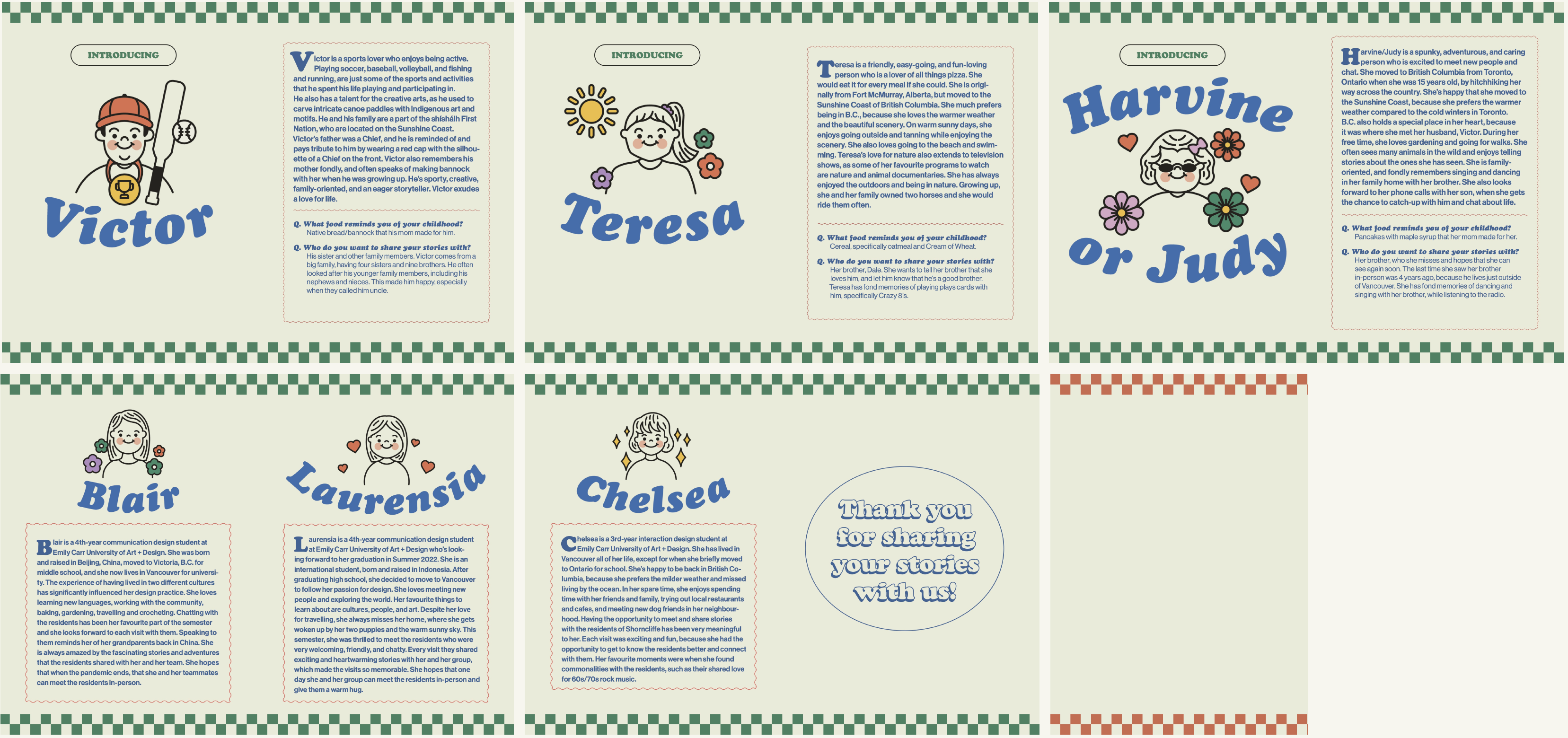 Menu booklet
