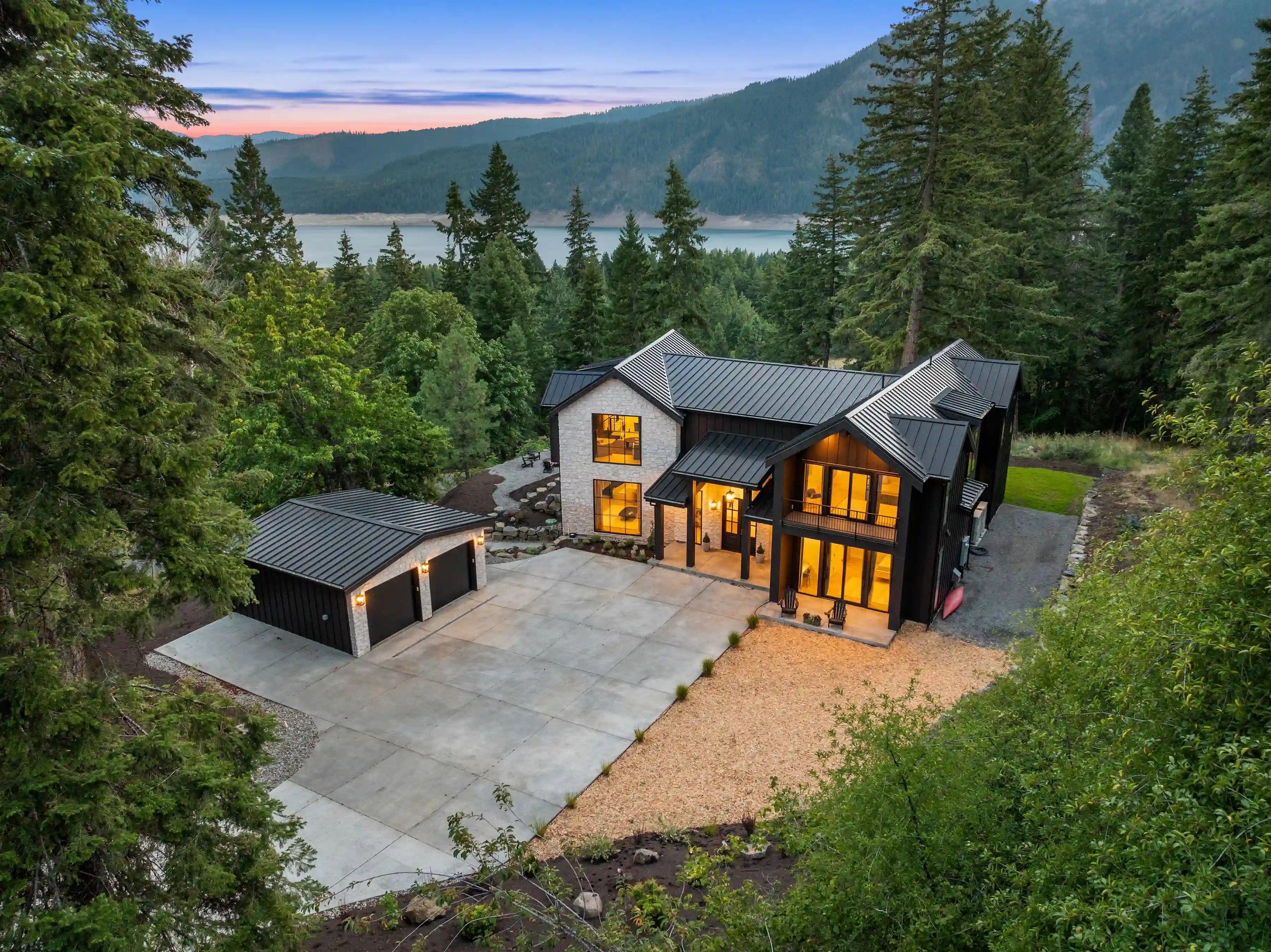 Drone Real Estate Photography Seattle - Aerial View of Luxury Home