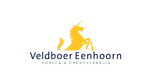 Het logo van groothandel Veldboer Eenhoorn