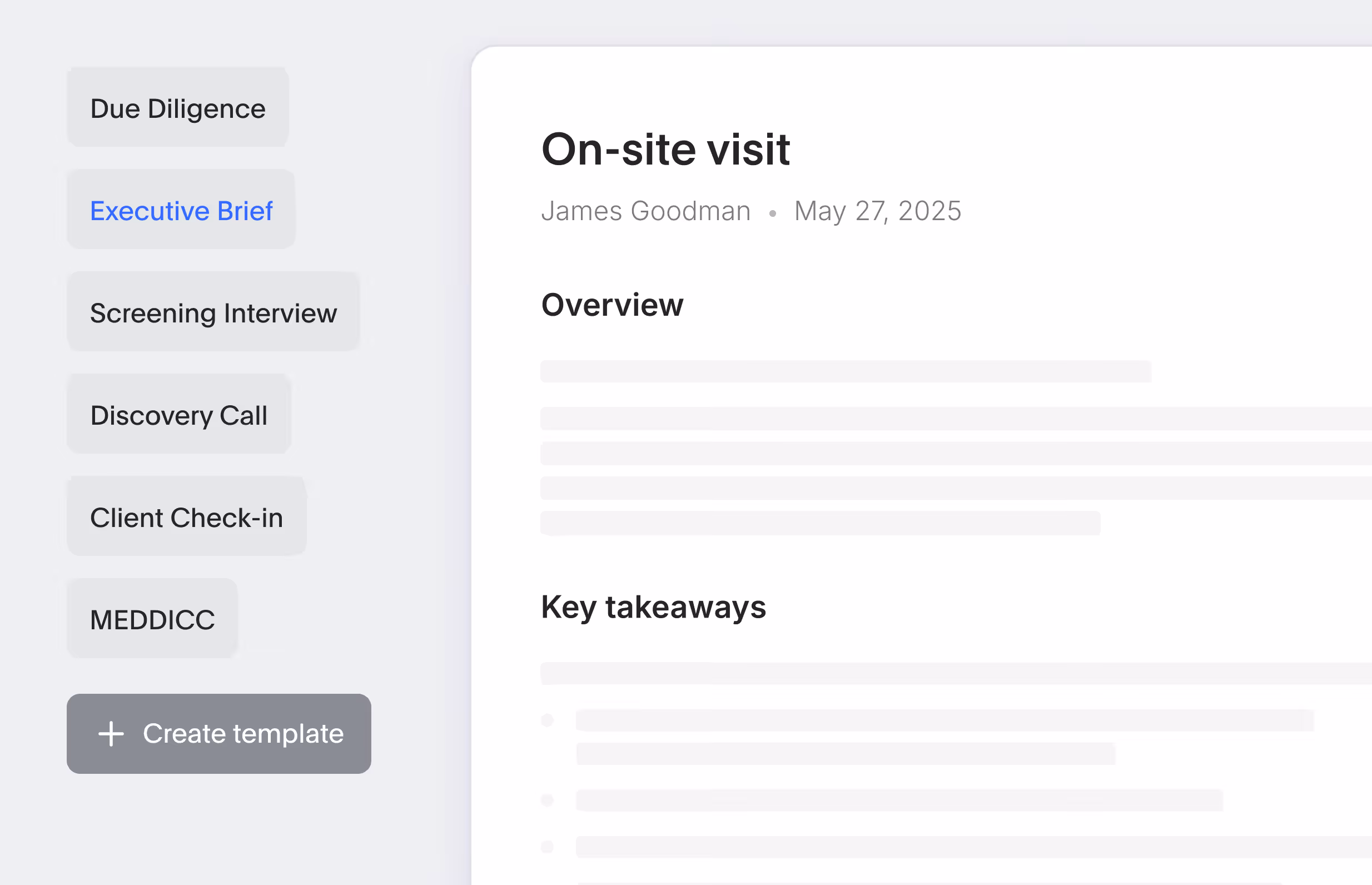 Meeting notes for every team