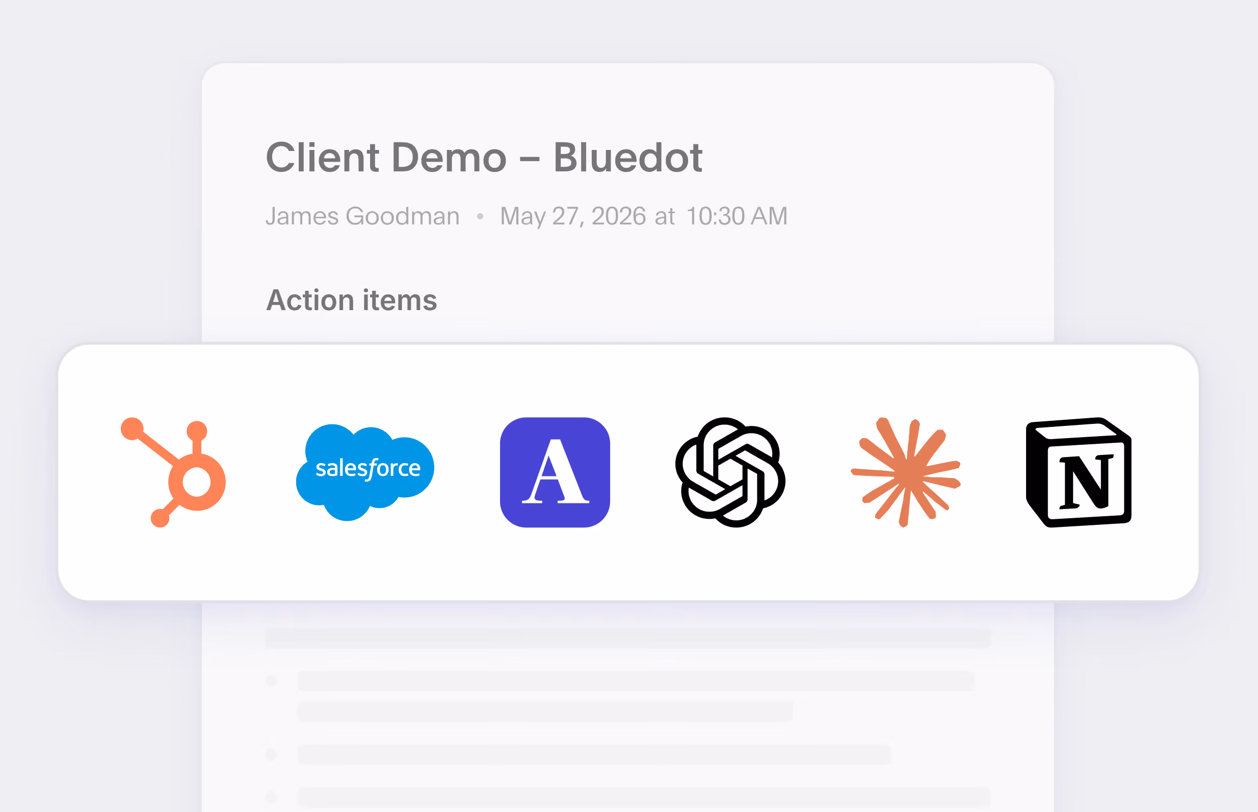 Post-meeting automation