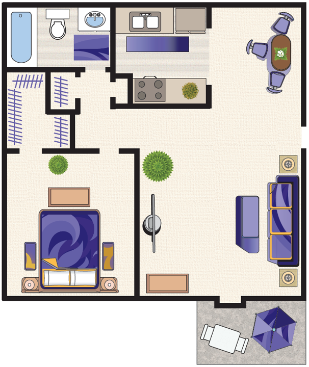 1 Bedroom A