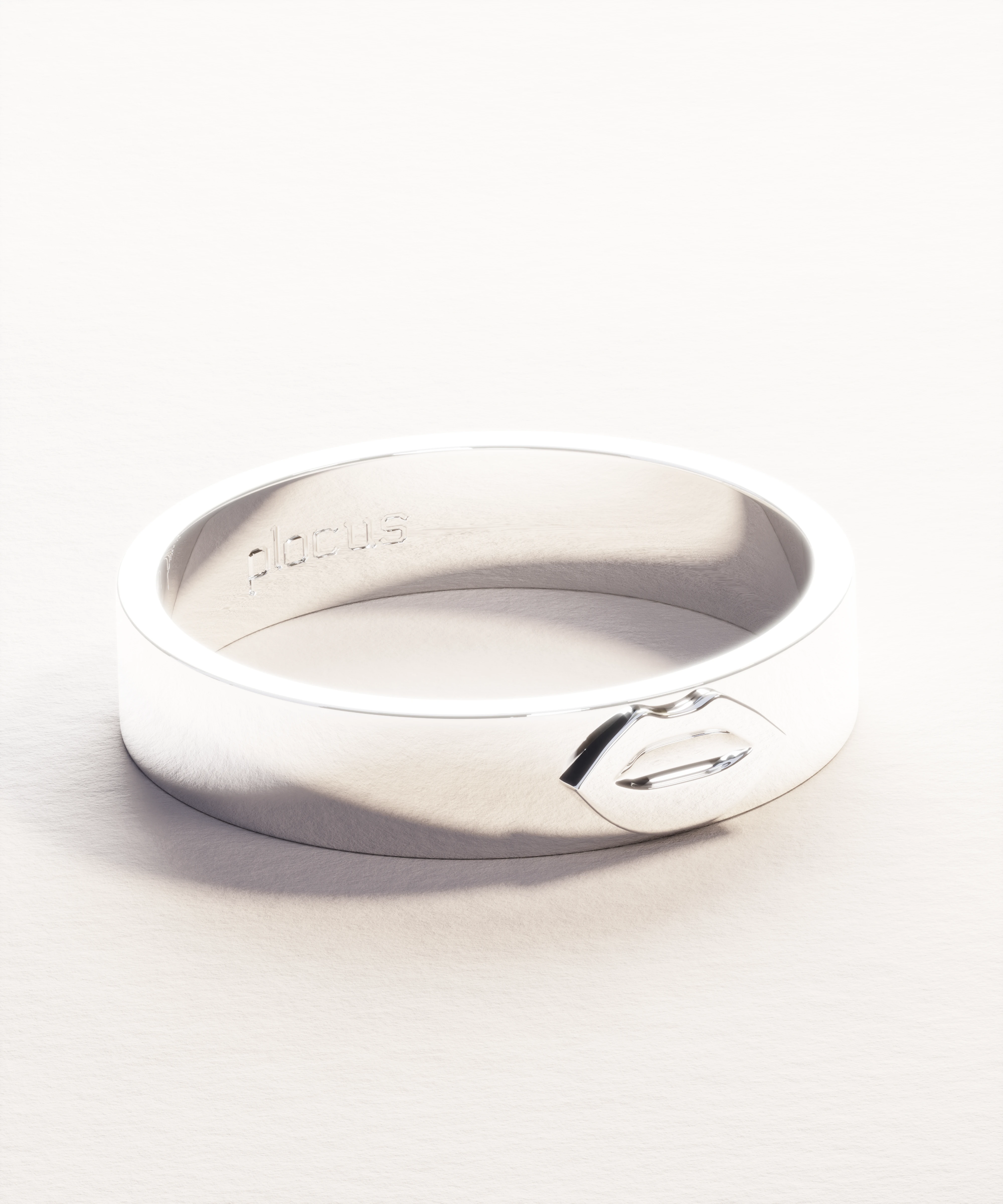 Bague French Kiss - or gris