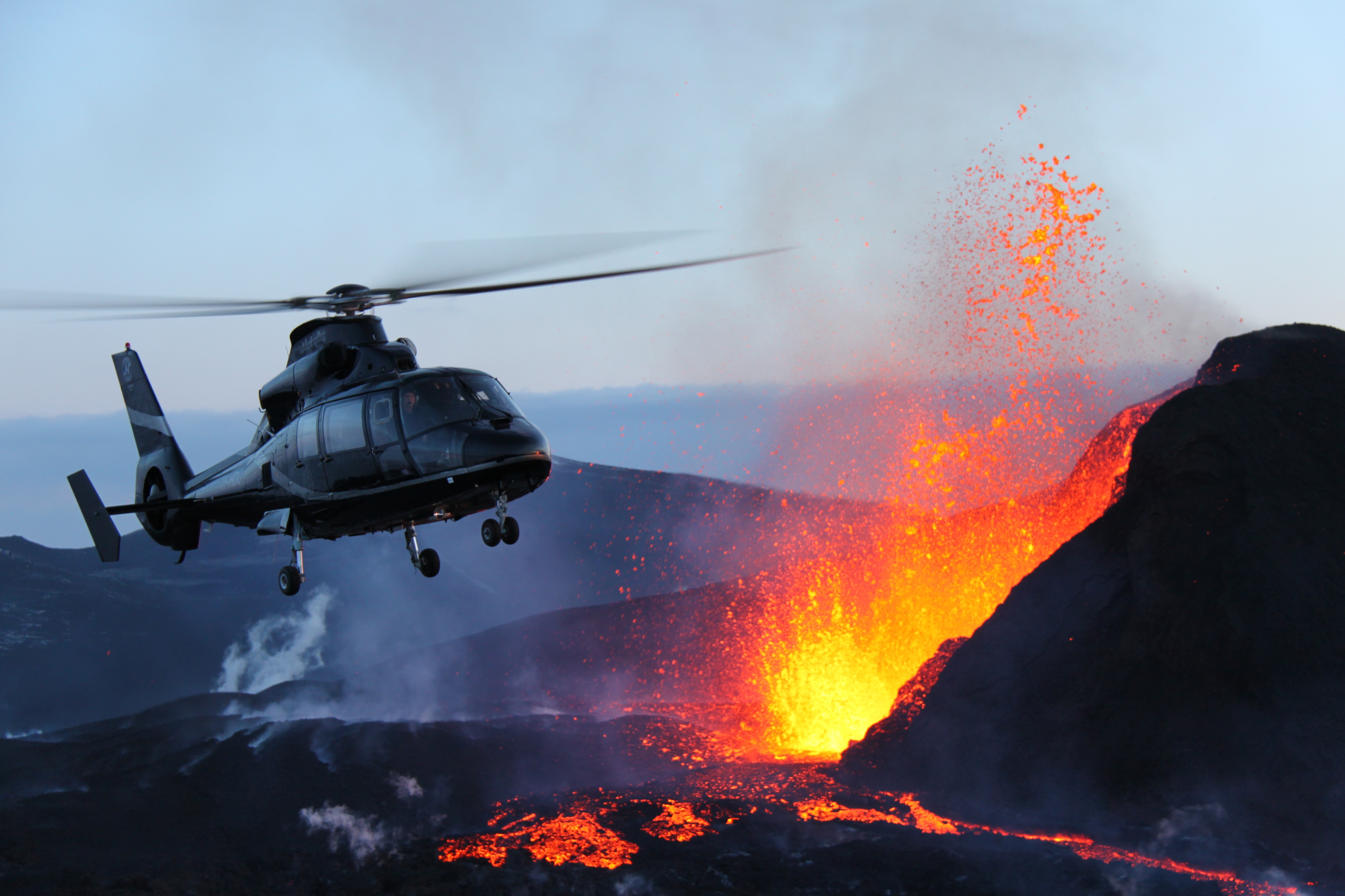 Scenic Helicopter Ride Over Iceland Volcano and Eruption Site