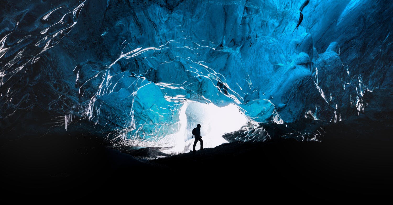 Highlights of the 2-Day South Coast, Ice Cave, Glacier Hike & Northern Lights Tour