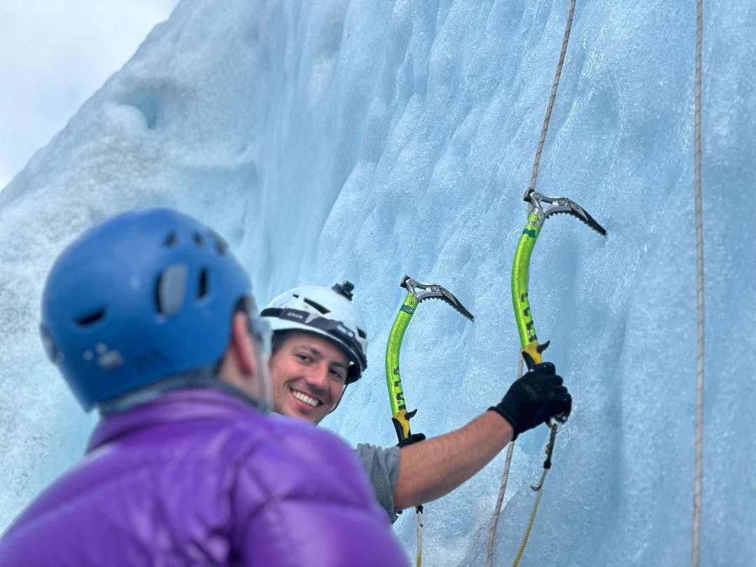 Ice climbing scenery on the Skaftafell Ice Climbing & Glacier Hike tour
