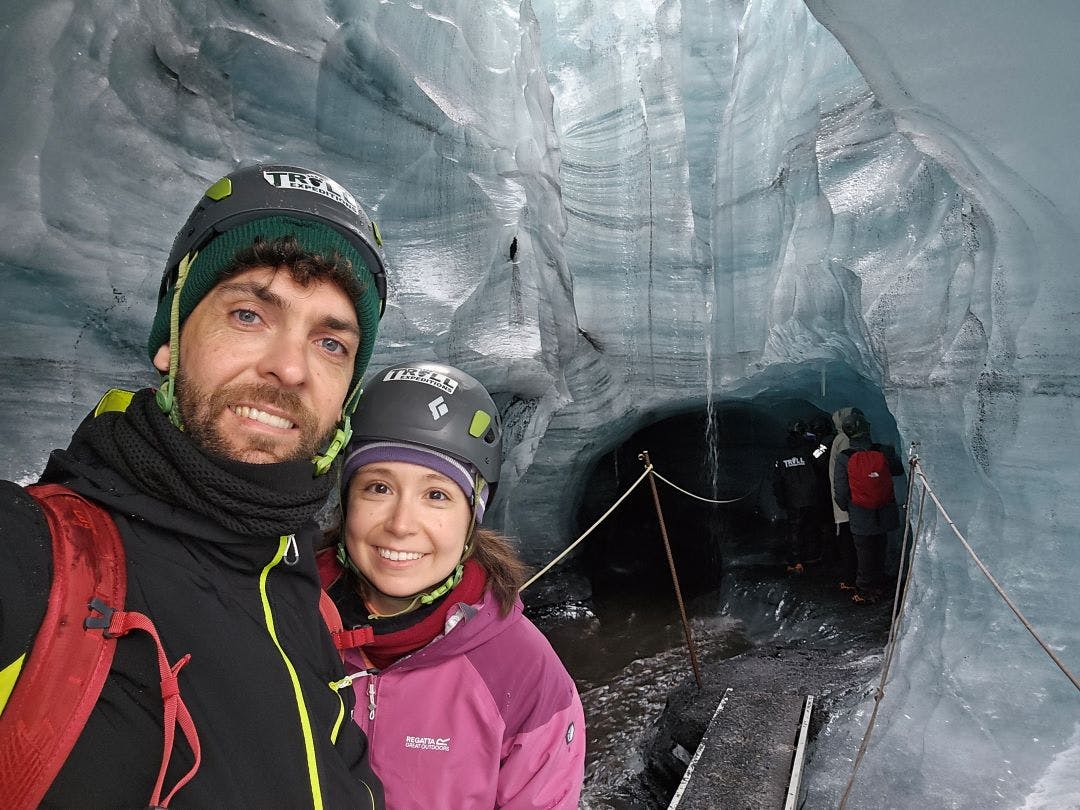 Glacier scenery on the Katla Volcano Ice Cave Super Jeep Tour