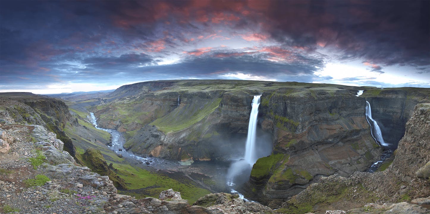 Views on the Landmannalaugar Hiking, Haifoss Waterfall & Nature Bath Private Tour