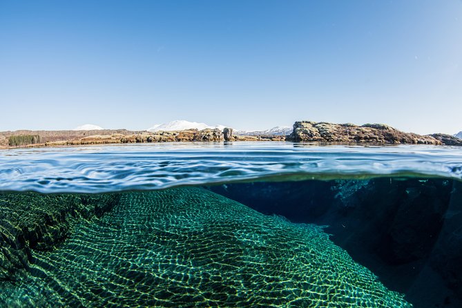 Scenery on the Snorkeling Silfra Tour with pick up from Reykjavik