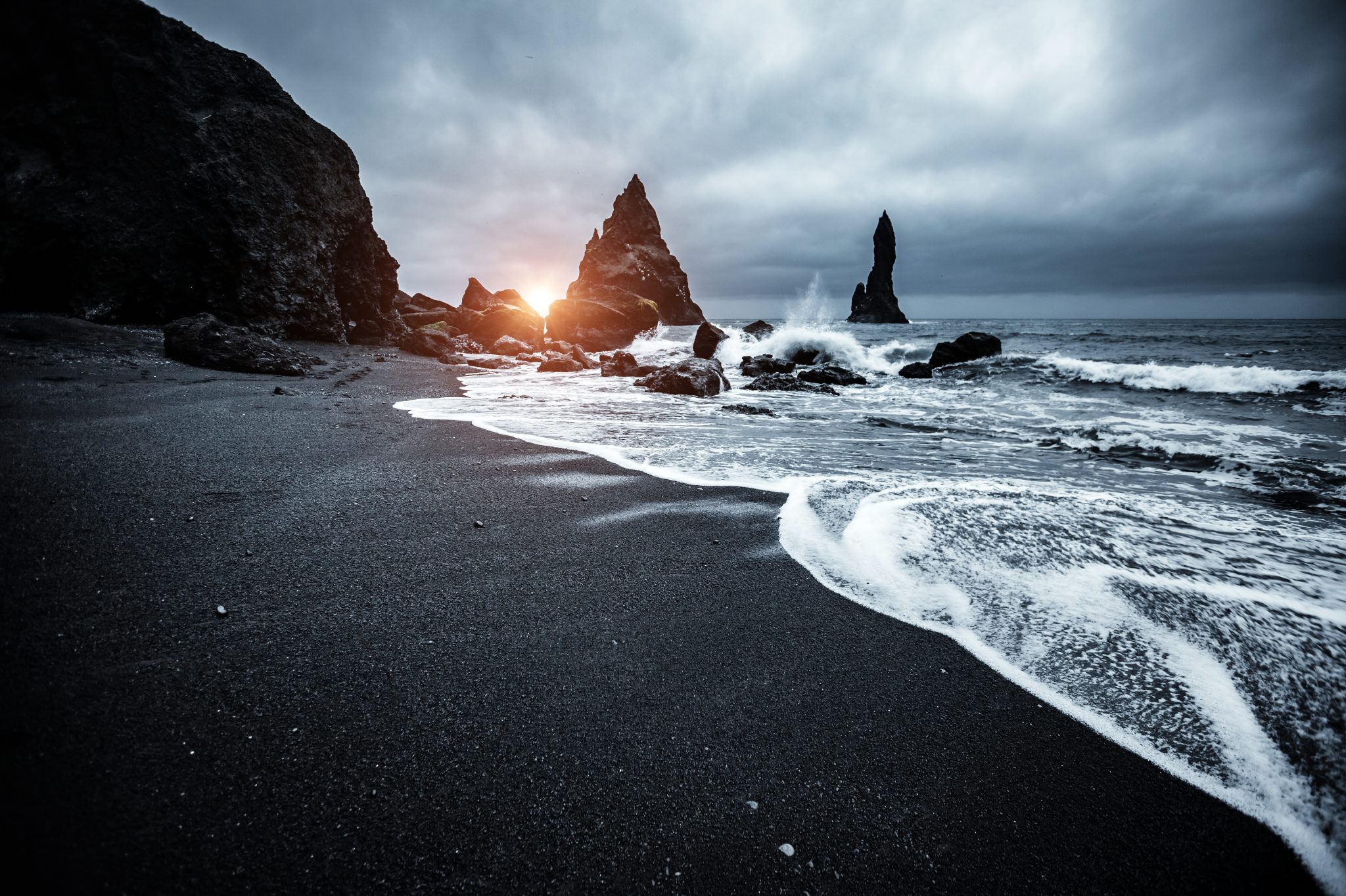 South Coast landscape on the Midnight South Coast tour, Iceland