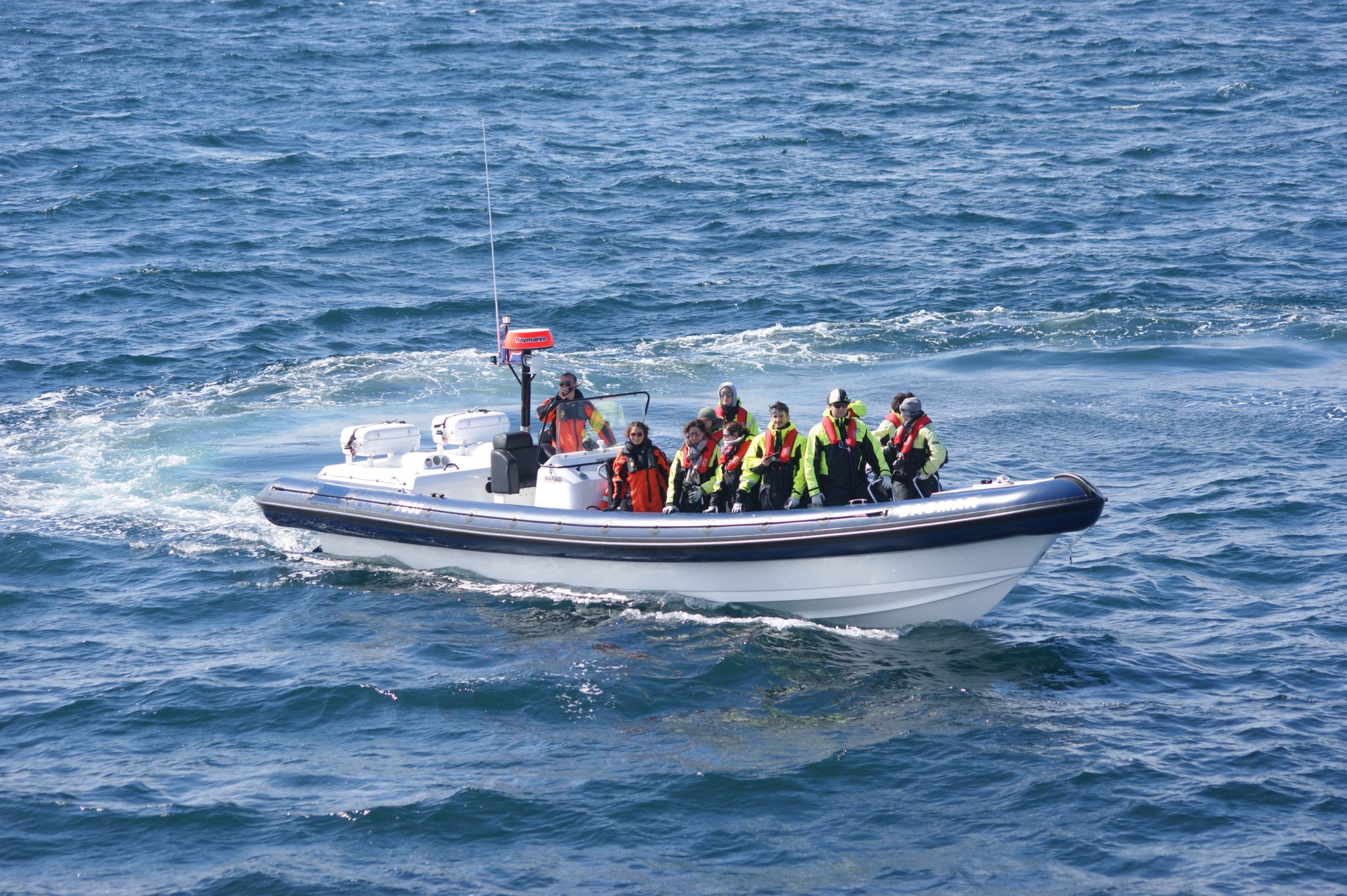 RIB speedboat used on the Puffin Express tour, Iceland