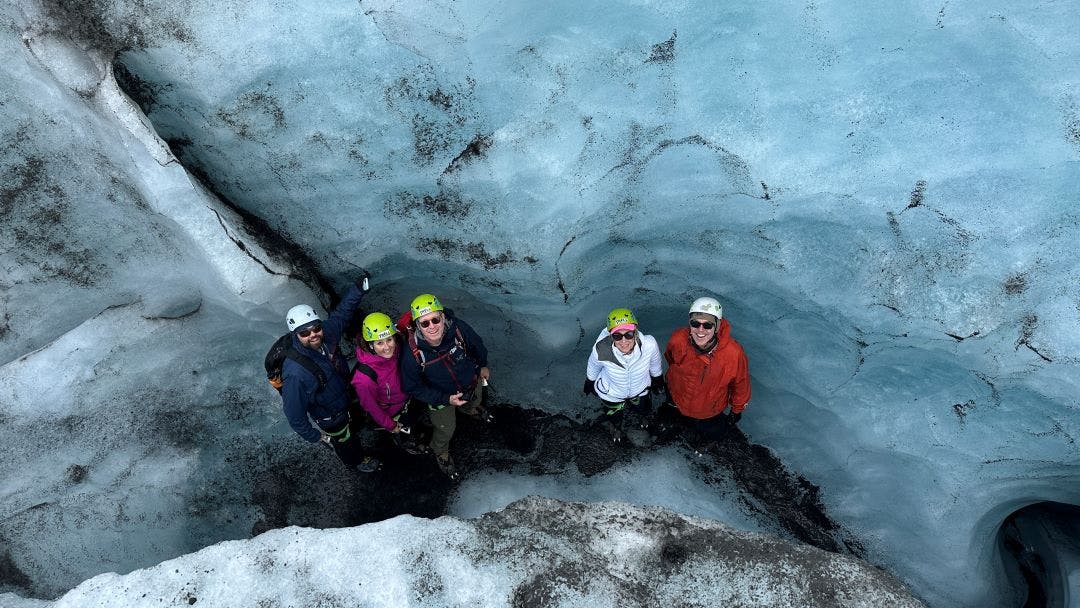 Sights along Sólheimajökull Glacier Hike & Ice Climbing Tour