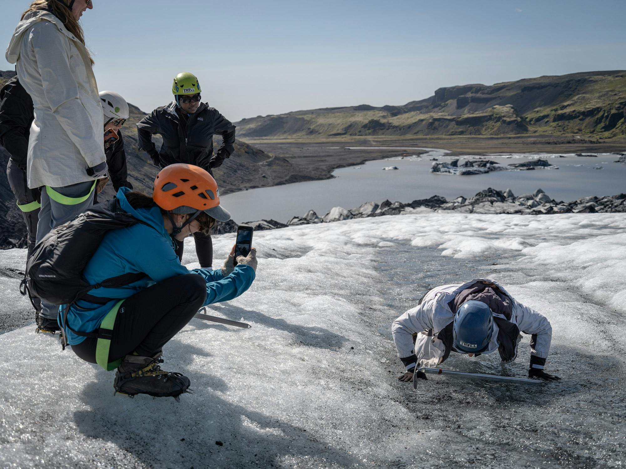 Landscape views on South Coast & Glacier Hike Minibus Tour in Iceland