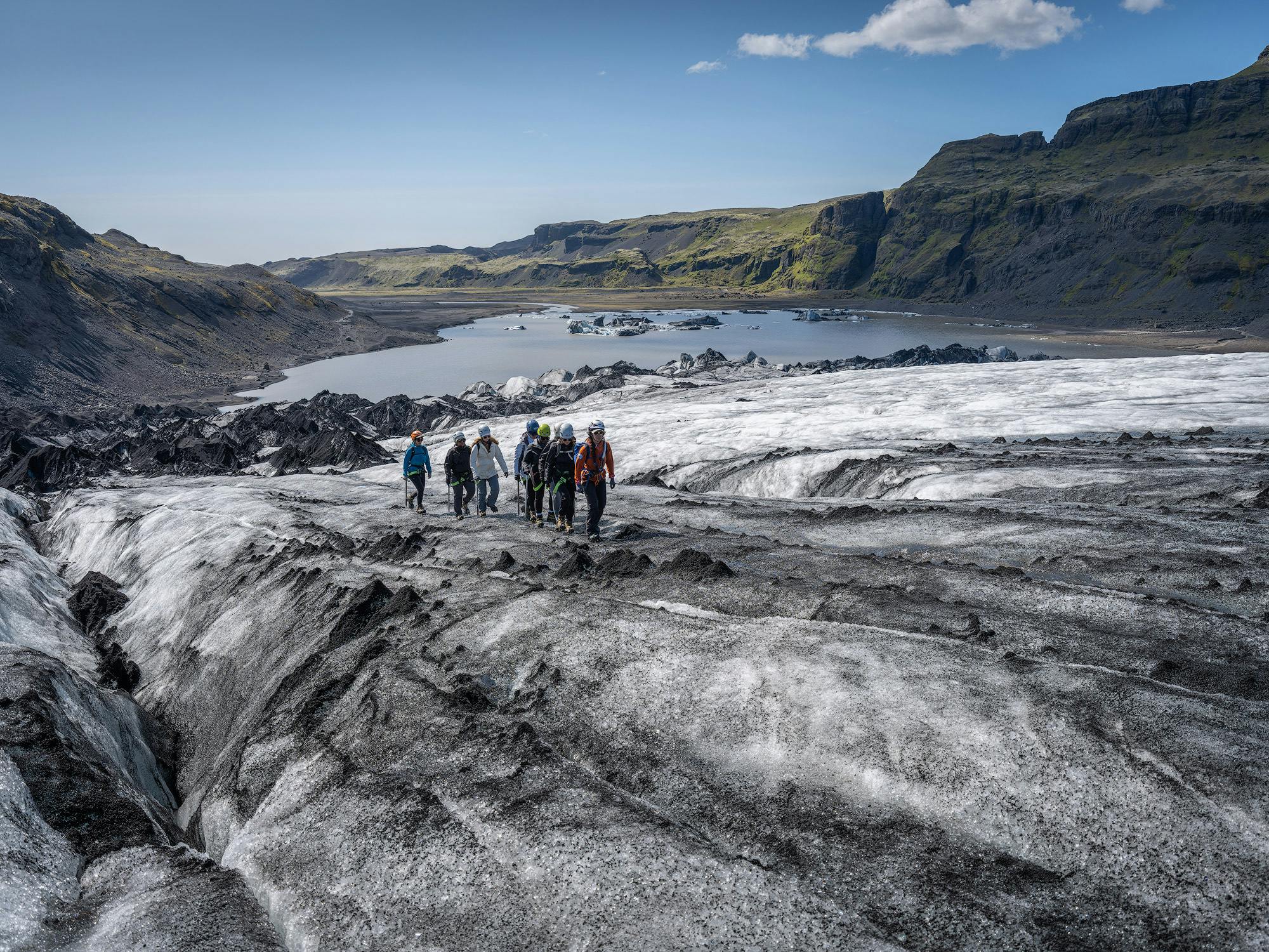 Sights along South Coast & Glacier Hike Minibus Tour